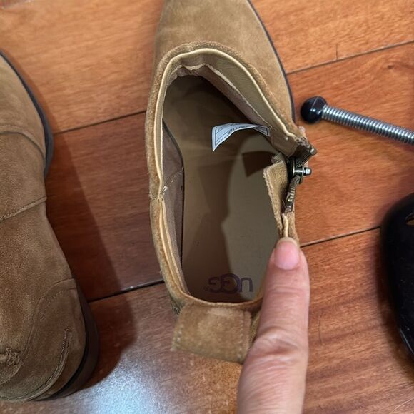 UGG Women’s Aureo Waterproof Zip Ankle-High Boots Booties Tan Brown Suede US 8 - Picture 9 of 11